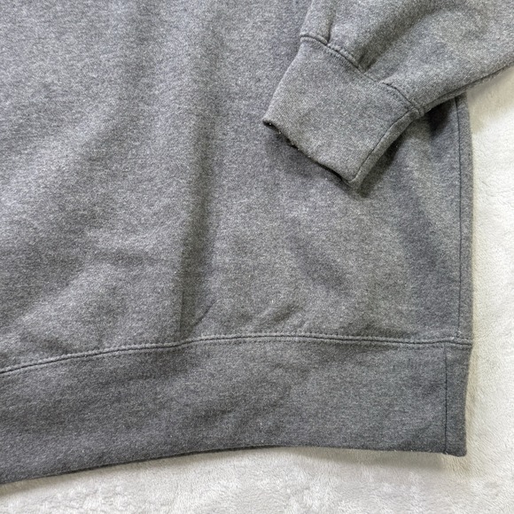 Wisconsin Badgers Crewneck Sweatshirt Gray Big Cotton Logo Mens M - Picture 7 of 9